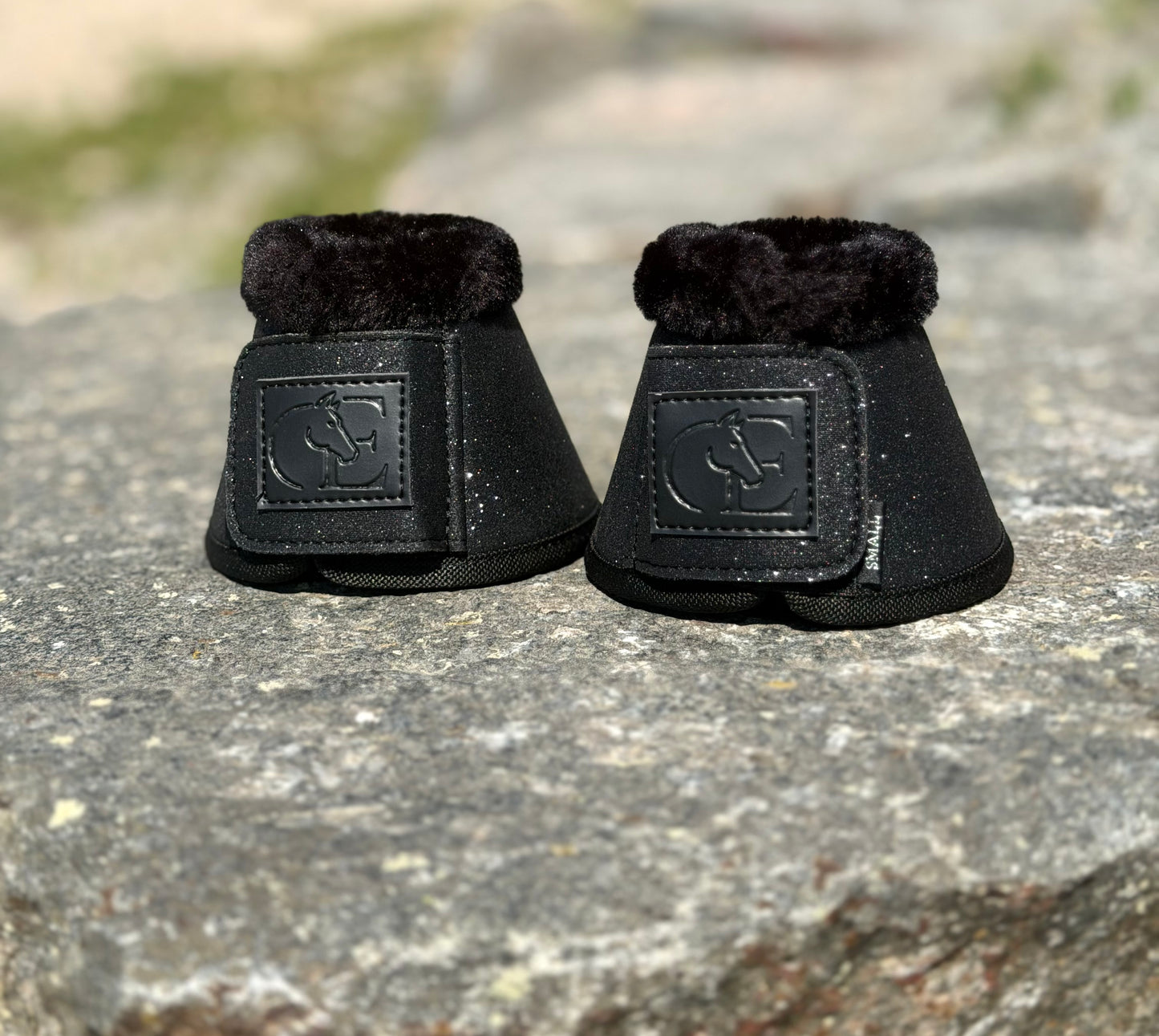 Black Glitter Boots
