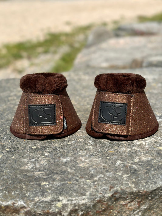 Light Copper Glitter Boots