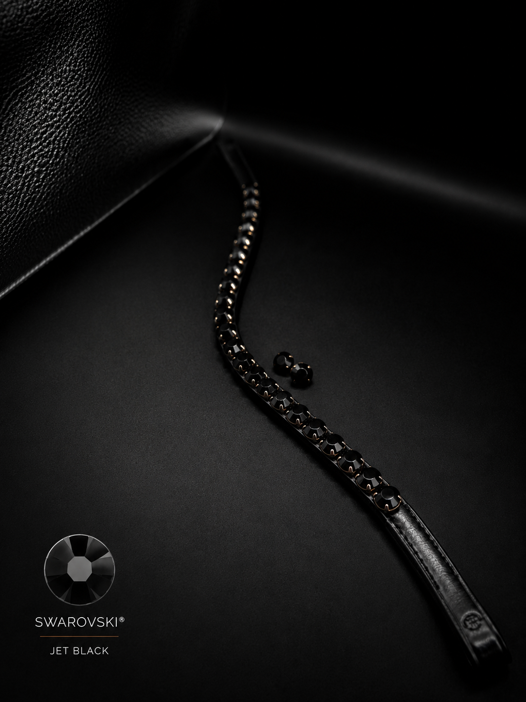 Swarovski Jet Pannband