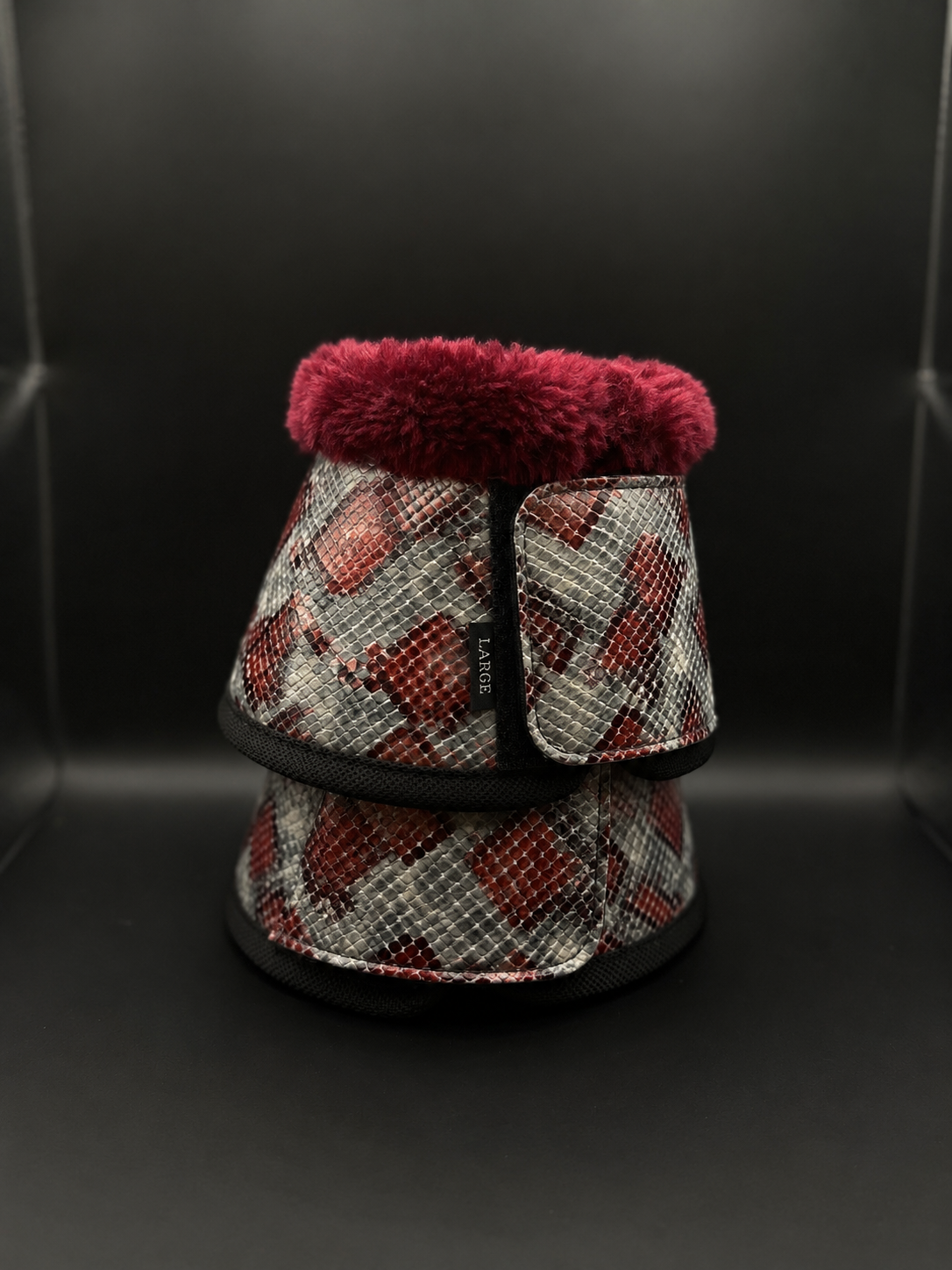 Python Burgundy Boots