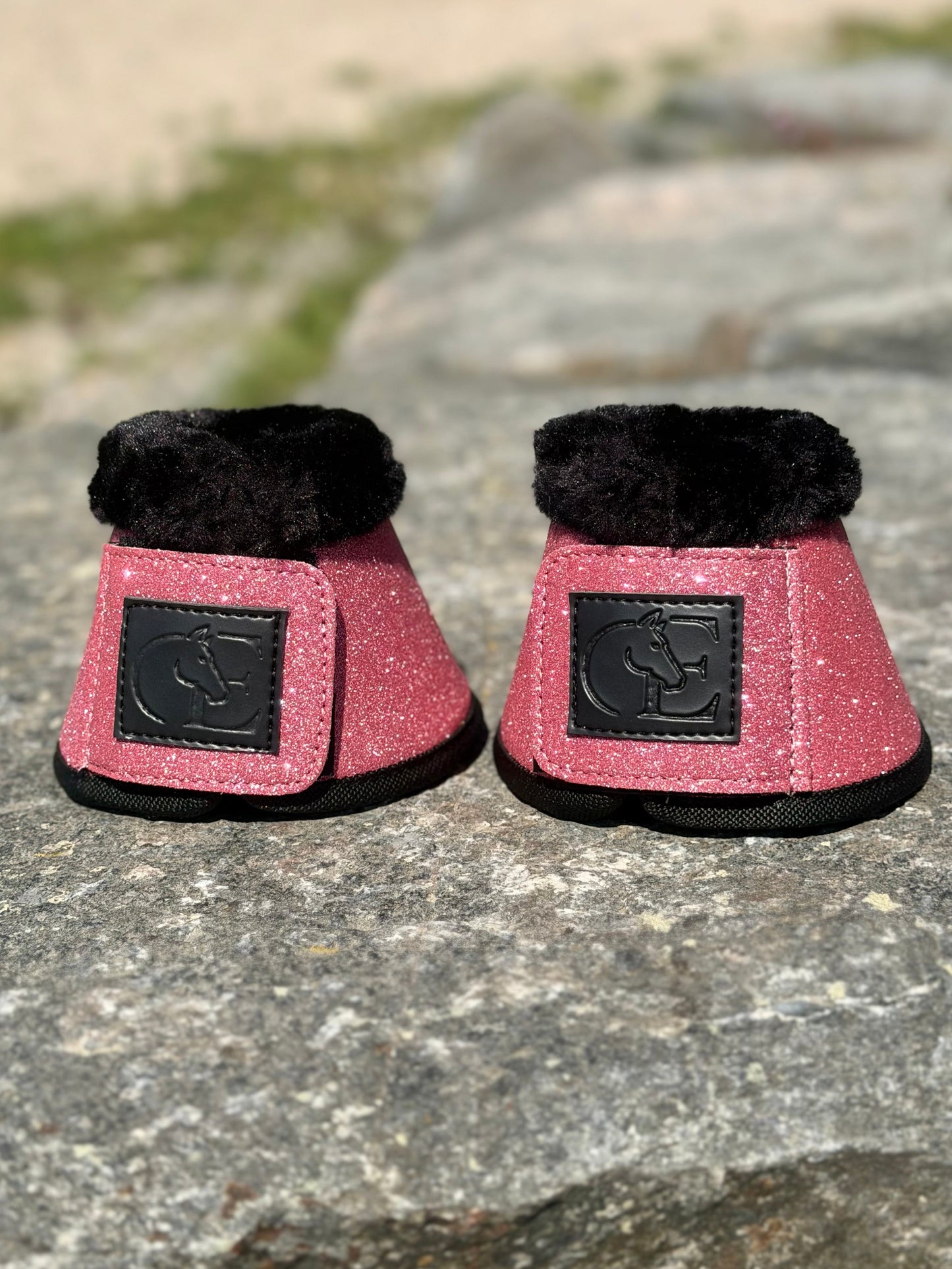 Pink Glitter Boots