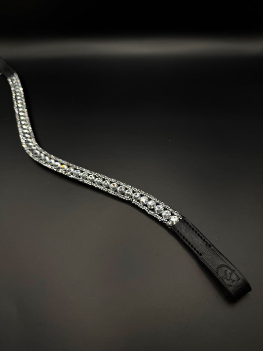 Serena Luxe Pannband Svart / Ponny
